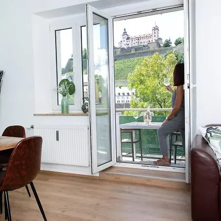Ferienwohnung Panorama mit Festungsblick Würzburg Exterior foto
